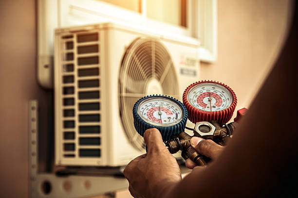 Professional Ductwork Repair technician working in Bailey, NC